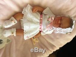 Reborn baby girl solid silicone 15 4 lb by Orange Blossom Nursery