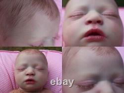 Reborn baby/ lifelike doll Skya Asleep withCOA by MK Courtney of Coal River Reborn