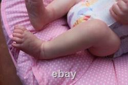 Reborn baby/ lifelike doll Skya Asleep withCOA by MK Courtney of Coal River Reborn