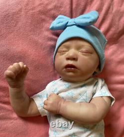 Reborn baby skya asleep