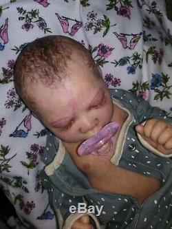 Reborn doll Nicole Russell's AZRAYA baby girl/ FULL BODY Junebird Nursery READY