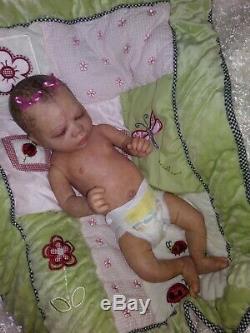 Reborn doll Nicole Russell's AZRAYA baby girl/ FULL BODY Junebird Nursery READY