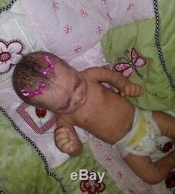 Reborn doll Nicole Russell's AZRAYA baby girl/ FULL BODY Junebird Nursery READY