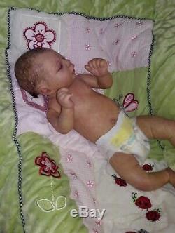 Reborn doll Nicole Russell's AZRAYA baby girl/ FULL BODY Junebird Nursery READY