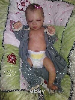 Reborn doll Nicole Russell's AZRAYA baby girl/ FULL BODY Junebird Nursery READY