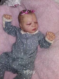 Reborn doll Nicole Russell's AZRAYA baby girl/ FULL BODY Junebird Nursery READY