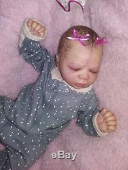 Reborn doll Nicole Russell's AZRAYA baby girl/ FULL BODY Junebird Nursery READY