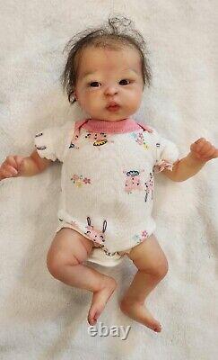 Reborn micro preemie Lilly Loo by sculptor Marita Winters OOAK
