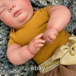 Reborn style cloth body baby doll realistic bundle with outfits and accessories