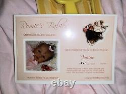 Romie Strydom Janie Reborn Doll 22 Inches By Cindy's Cradle With Coa