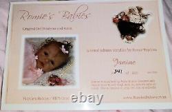Romie Strydom Janie Reborn Doll 22 Inches By Cindy's Cradle With Coa