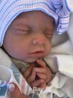 SALE Newborn reborn baby 18-19 Solid Silicone Lifelike Realistic Girl