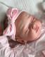 SOLE sweet reborn doll, 22 inch, 3580 grams, painted hair, magnetic pacifier