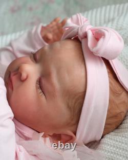 SOLE sweet reborn doll, 22 inch, 3580 grams, painted hair, magnetic pacifier
