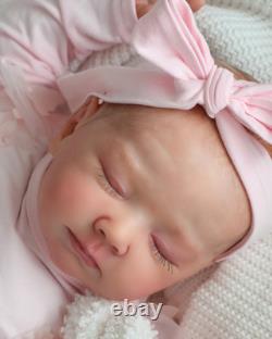 SOLE sweet reborn doll, 22 inch, 3580 grams, painted hair, magnetic pacifier