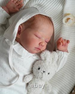 SOLE sweet reborn doll, 22 inch, 3580 grams, painted hair, magnetic pacifier