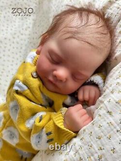 Sam' Beautiful Hyper-realistic Reborn Baby With Rooted Hair, Coa & Extras