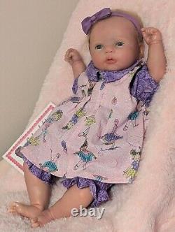 Sicily Limited Edition By Sherry Rawn 2014 Kit Reborn Baby Girl Doll Rooted Hair