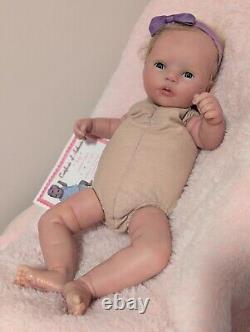 Sicily Limited Edition By Sherry Rawn 2014 Kit Reborn Baby Girl Doll Rooted Hair