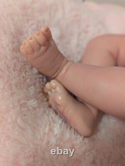 Sicily Limited Edition By Sherry Rawn 2014 Kit Reborn Baby Girl Doll Rooted Hair