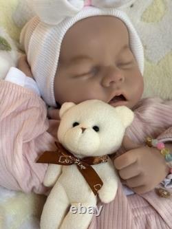Silicone Baby Doll 18 Reborn Girl Floppy Squishy Newborn Early Christmas Sale