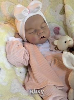 Silicone Baby Doll 18 Reborn Girl Floppy Squishy Newborn Early Christmas Sale