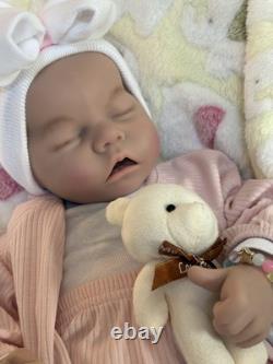 Silicone Baby Doll 18 Reborn Girl Floppy Squishy Newborn Early Christmas Sale