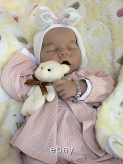Silicone Baby Doll 18 Reborn Girl Floppy Squishy Newborn Early Christmas Sale