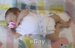 Silicone Baby Girl, Olive, Partial Silicone, Cloth Body, Realistic, Floppy