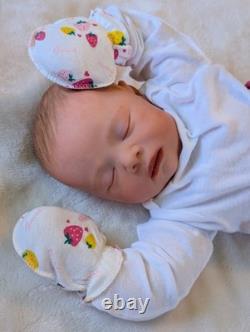 Silicone Cuddle Baby Sarah Authentic Art Doll 20 Girl Reborn Handpainted Doll