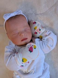 Silicone Cuddle Baby Sarah Authentic Art Doll 20 Girl Reborn Handpainted Doll