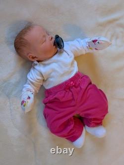 Silicone Cuddle Baby Sarah Authentic Art Doll 20 Girl Reborn Handpainted Doll