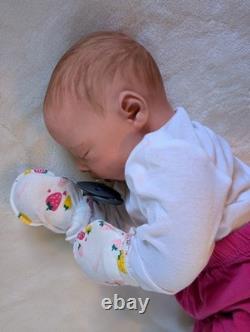 Silicone Cuddle Baby Sarah Authentic Art Doll 20 Girl Reborn Handpainted Doll
