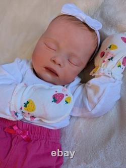 Silicone Cuddle Baby Sarah Authentic Art Doll 20 Girl Reborn Handpainted Doll