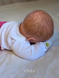 Silicone Cuddle Baby Sarah Authentic Art Doll 20 Girl Reborn Handpainted Doll