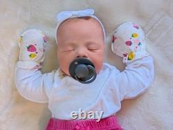 Silicone Cuddle Baby Sarah Authentic Art Doll 20 Girl Reborn Handpainted Doll