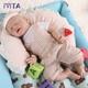 Silicone Eyes Closed Reborn Doll 21''Lifelike Infant Boy Can take a pacifier