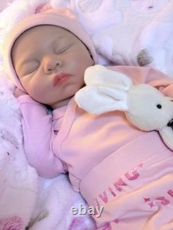 Silicone Reborn Baby Doll Lifelike Girl Newborn Floppy Squishy 19Infant Gift