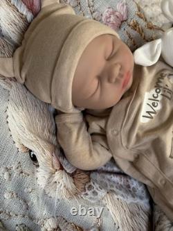 Silicone Reborn Baby Doll Lifelike Newborn Boy Floppy Squishy 19 Infant 7lbs