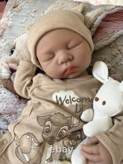 Silicone Reborn Baby Doll Lifelike Newborn Boy Floppy Squishy 19 Infant 7lbs