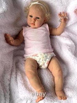Silicone Reborn Baby Dolls Eyes Open 24 Inch Realistic Dolls Toddler Girl Real