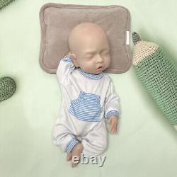 Sleeping Baby Boy Newborn 14.9'' Lifelike Reborn Baby Soft Full Silicone DollToy