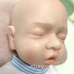 Sleeping Baby Boy Newborn 14.9'' Lifelike Reborn Baby Soft Full Silicone DollToy