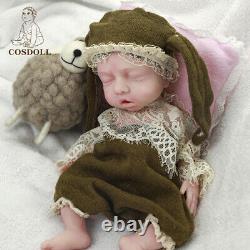 Sleeping Baby Boy Newborn 14.9'' Lifelike Reborn Baby Soft Full Silicone DollToy