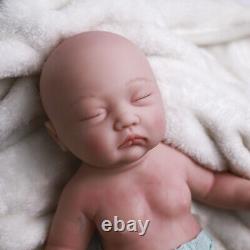 Sleeping Baby Girl Newborn 17 Lifelike Reborn Baby Soft Full Silicone Doll Toy