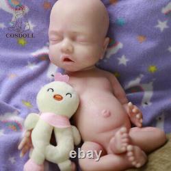 Sleeping Reborn Baby Dolls Boys 15Inch Preemie Lifelike Soft Silicone with Veins