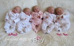 Sleeping Reborn Baby GIRL dolls. #RebornBabyDollART UK