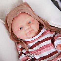 Smile Girl Soft Dolls 14 Lifelike Silicone Reborn Baby Vivid Doll Xmas Gift