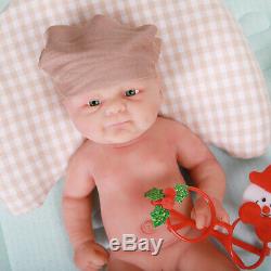 Smile Girl Soft Dolls 14 Lifelike Silicone Reborn Baby Vivid Doll Xmas Gift