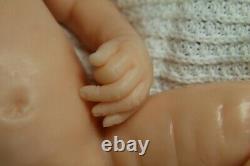 Soft silicone full body baby girl doll Cate 3 unpainted